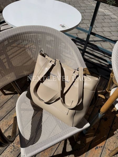 Велика жіноча сумка-шопер Next Level Bags: "Maya Nude Tote" 01-0925 фото
