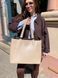 Велика жіноча сумка-шопер Next Level Bags: "Maya Nude Tote" 01-0925 фото