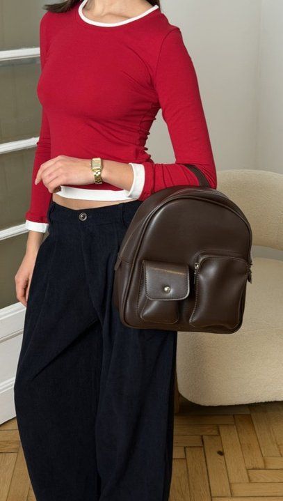 Жіночий рюкзак Next Level Bags: "Lorena Chocolate" 02-2073 фото