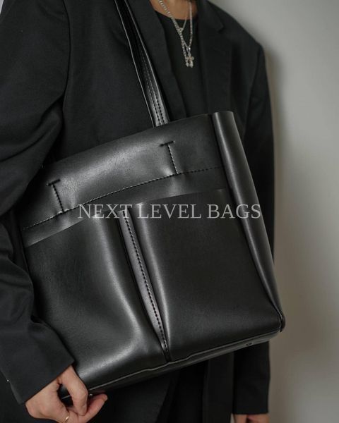 Жіноча сумка-шопер Next Level Bags: "Basic Black Tote" 01-6124 фото