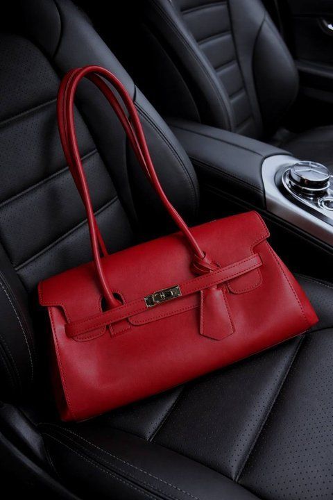 Жіноча сумка-багет Next Level Bags: "Velora Red" 02-2601 фото