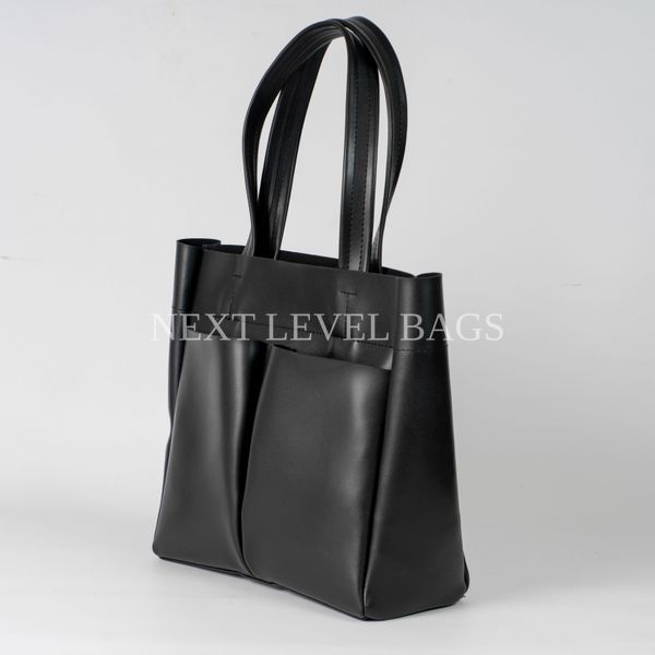 Жіноча сумка-шопер Next Level Bags: "Basic Black Tote" 01-6124 фото