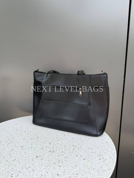Велика жіноча сумка-шопер Next Level Bags: "Scarlett Black Tote" 01-0925 фото