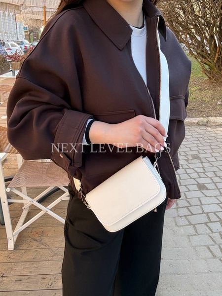 Жіноча сумка крос-боді Next Level Bags: "Nora White" 01-2124 фото