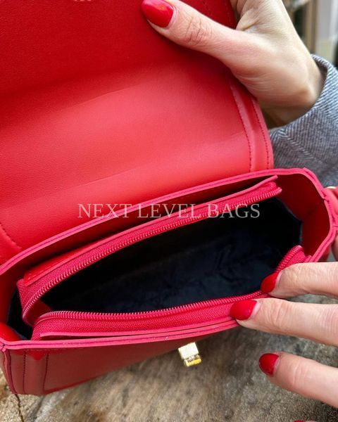 Жіноча класична сумка Next Level Bags: "Victoria Red" 02-025 фото