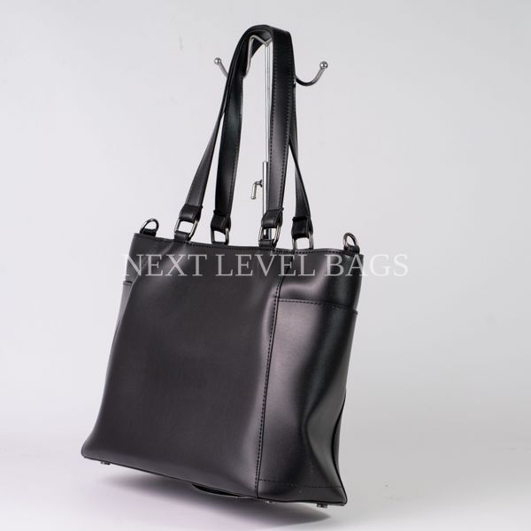 Велика жіноча сумка-шопер Next Level Bags: "Scarlett Black Tote" 01-0925 фото