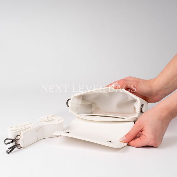 Жіноча сумка крос-боді Next Level Bags: "Nora White" 01-2124 фото