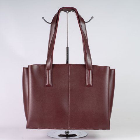 Жіноча сумка-шопер NextLevelBags: "Burgundy Structure" 01-3224 фото