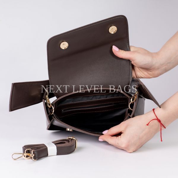 Жіноча сумка крос-боді Next Level Bags: "Giselle Brown" 01-1025 фото